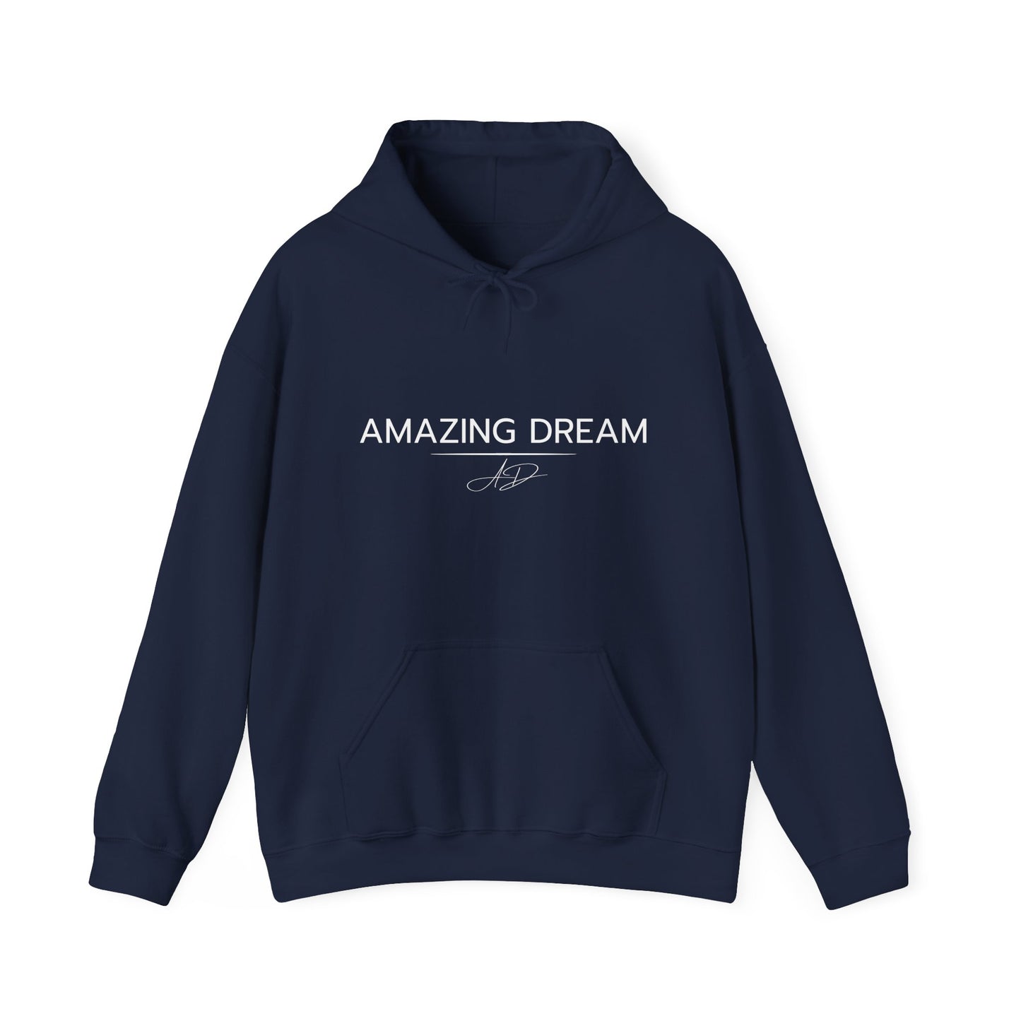 Hoodie unisexe Amazing Dream - Vue avant, couleur marine